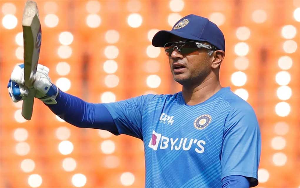 Head Coach of India Rahul Dravid