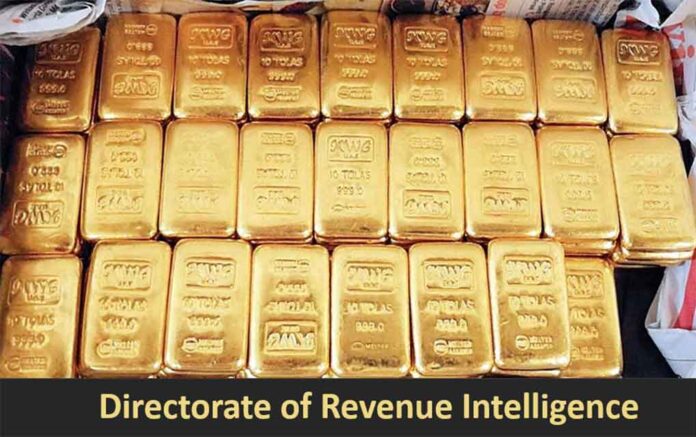 Gold seized By DRI