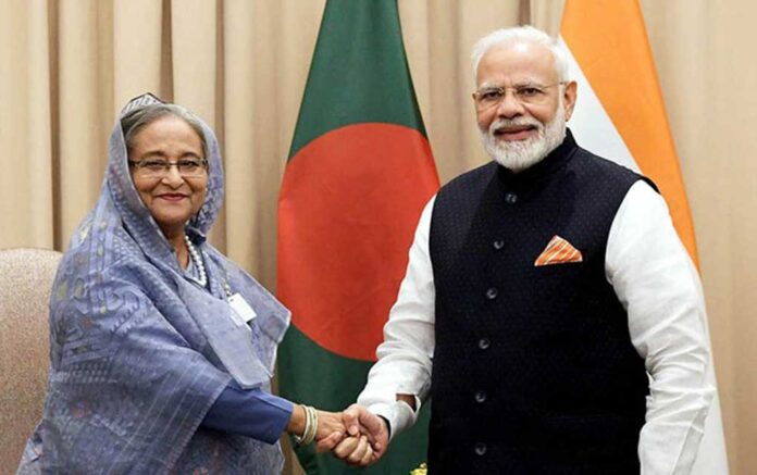 sheikh Hasina with PM Modi