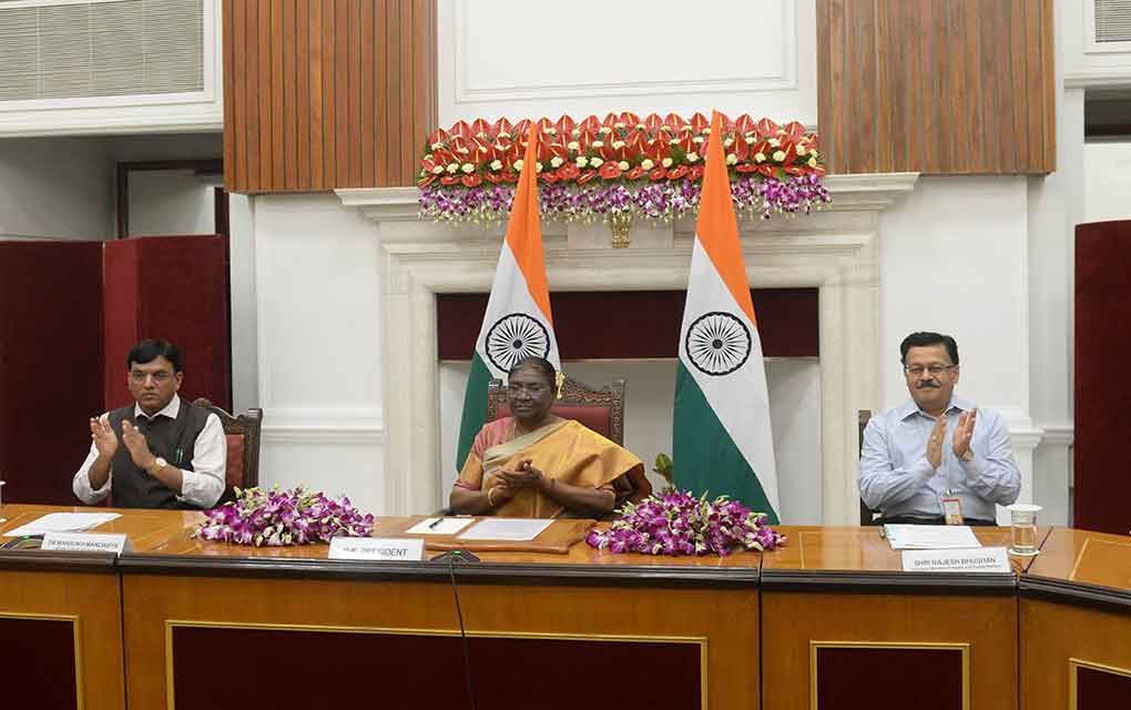 President of India launching TB Mukt Bharat Abhiyan